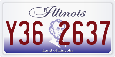 IL license plate Y362637
