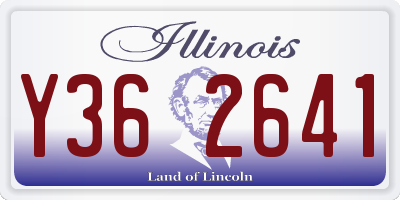 IL license plate Y362641