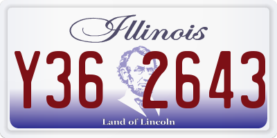 IL license plate Y362643