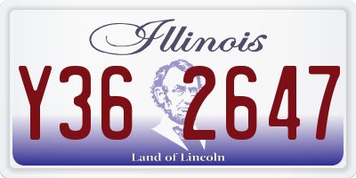 IL license plate Y362647