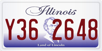 IL license plate Y362648