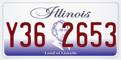 IL license plate Y362653