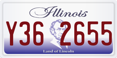 IL license plate Y362655