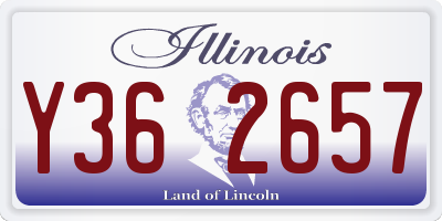 IL license plate Y362657