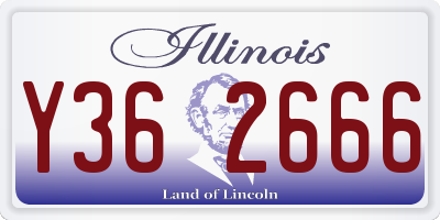 IL license plate Y362666