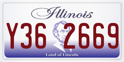 IL license plate Y362669