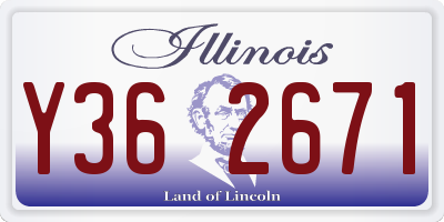IL license plate Y362671