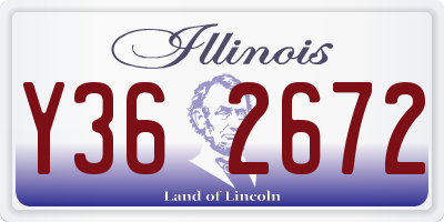 IL license plate Y362672