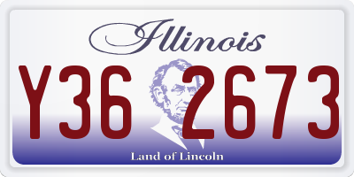 IL license plate Y362673
