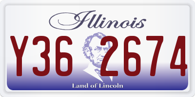 IL license plate Y362674
