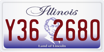 IL license plate Y362680