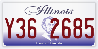 IL license plate Y362685