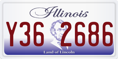IL license plate Y362686