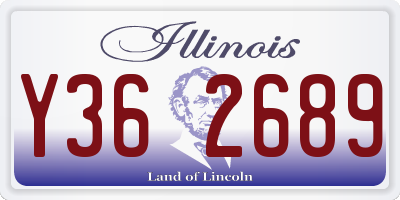IL license plate Y362689