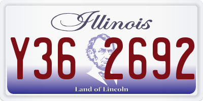 IL license plate Y362692