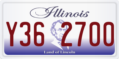 IL license plate Y362700