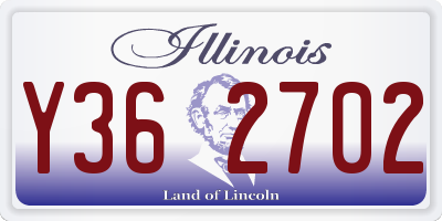 IL license plate Y362702