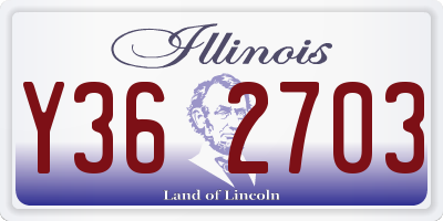 IL license plate Y362703