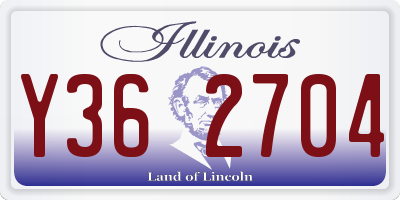 IL license plate Y362704