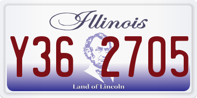 IL license plate Y362705
