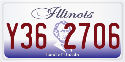 IL license plate Y362706