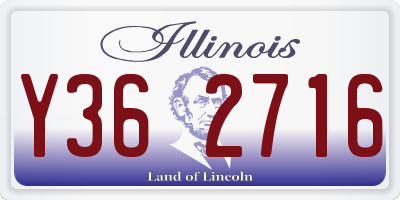 IL license plate Y362716