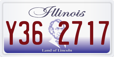 IL license plate Y362717