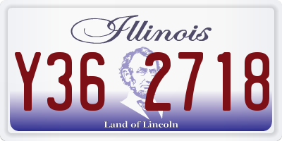 IL license plate Y362718