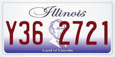 IL license plate Y362721