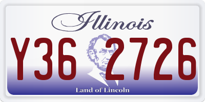 IL license plate Y362726