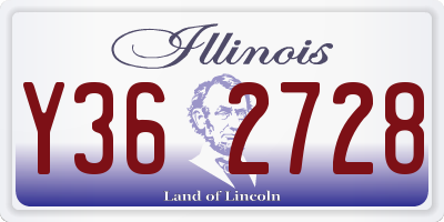 IL license plate Y362728