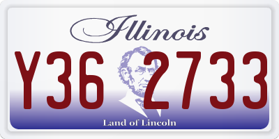 IL license plate Y362733