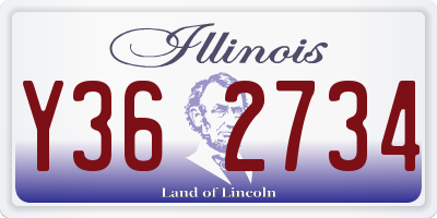 IL license plate Y362734