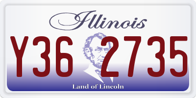 IL license plate Y362735