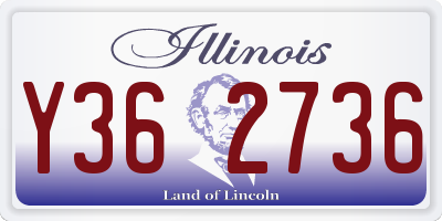 IL license plate Y362736