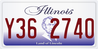 IL license plate Y362740