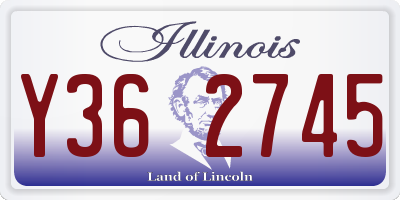 IL license plate Y362745