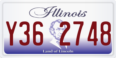 IL license plate Y362748