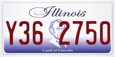 IL license plate Y362750
