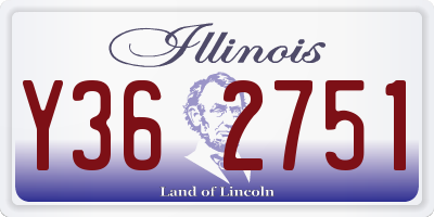 IL license plate Y362751