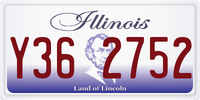 IL license plate Y362752