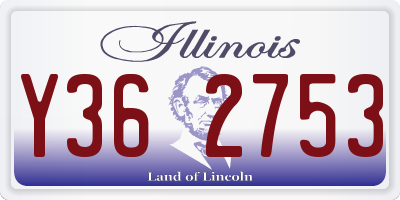 IL license plate Y362753