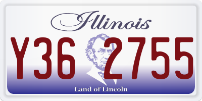 IL license plate Y362755