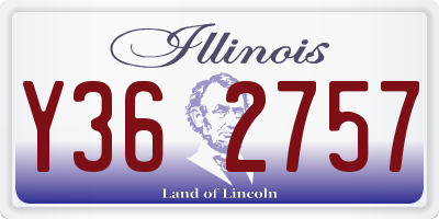 IL license plate Y362757