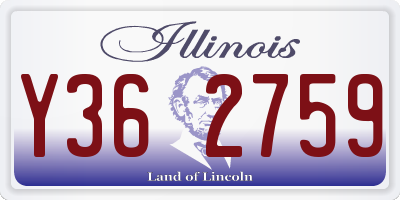 IL license plate Y362759
