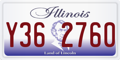 IL license plate Y362760