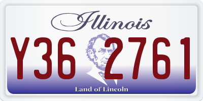 IL license plate Y362761