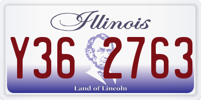 IL license plate Y362763