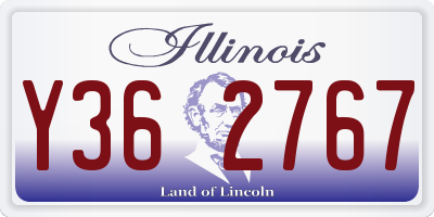IL license plate Y362767