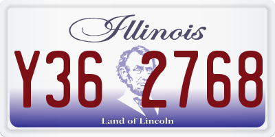 IL license plate Y362768
